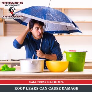 Leaks in your roof can cause damage...