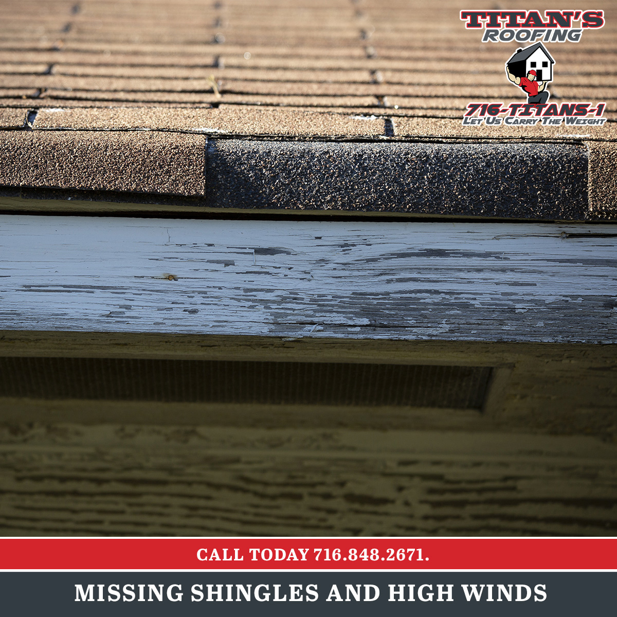Read more about the article Missing shingles and high winds